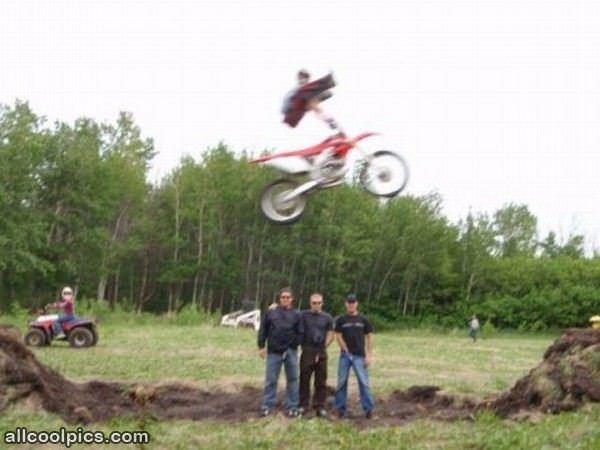 Cool Bike Jump Pose