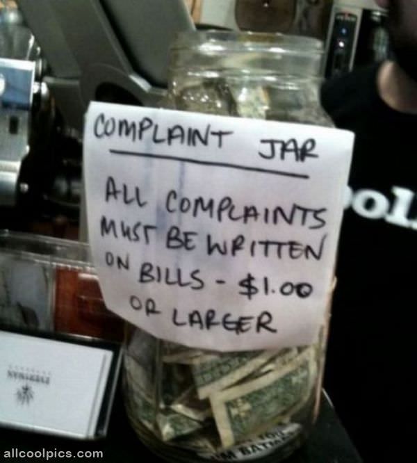 Cool Complaint Jar