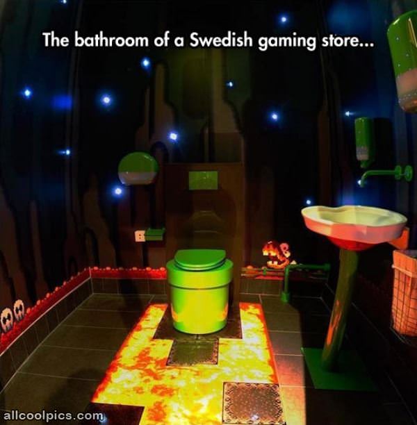 Cool Gamer Bathroom