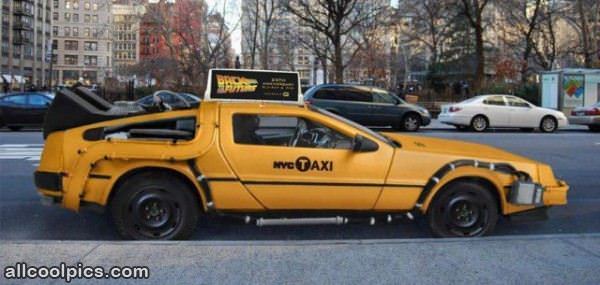 Cool Nyc Delorean Taxi