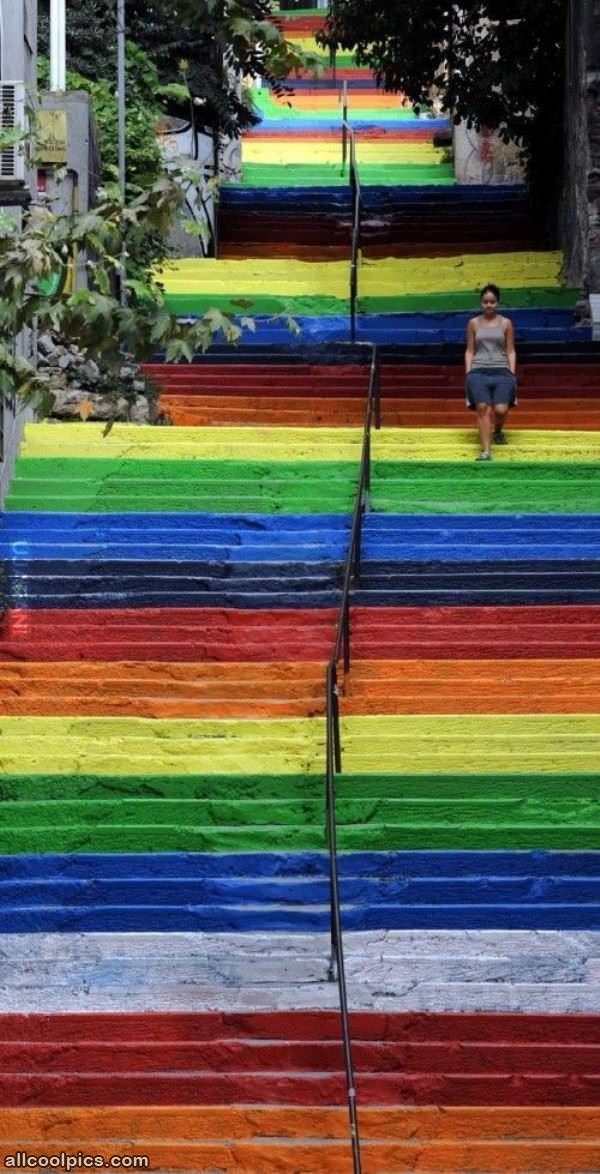 Cool Rainbow Stairs