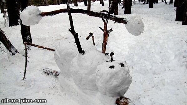Cool Snowman Weight Lifting