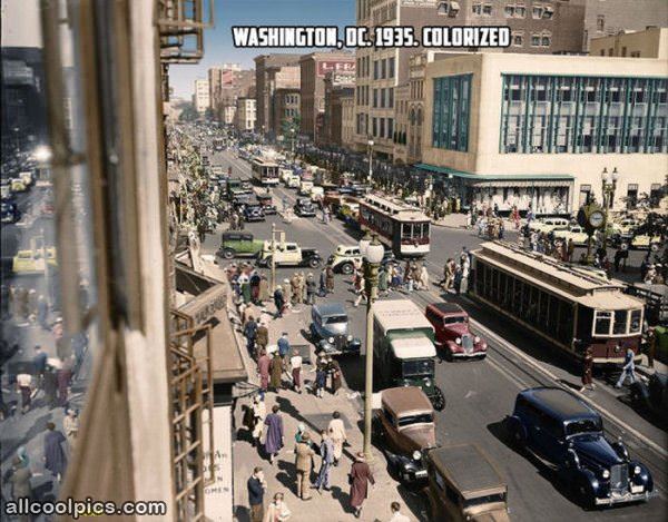 Washington Dc 1935 Colorized